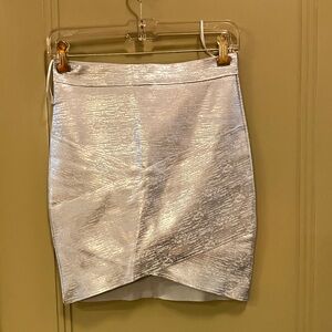 Elegant Silver Women's bandage Skirt